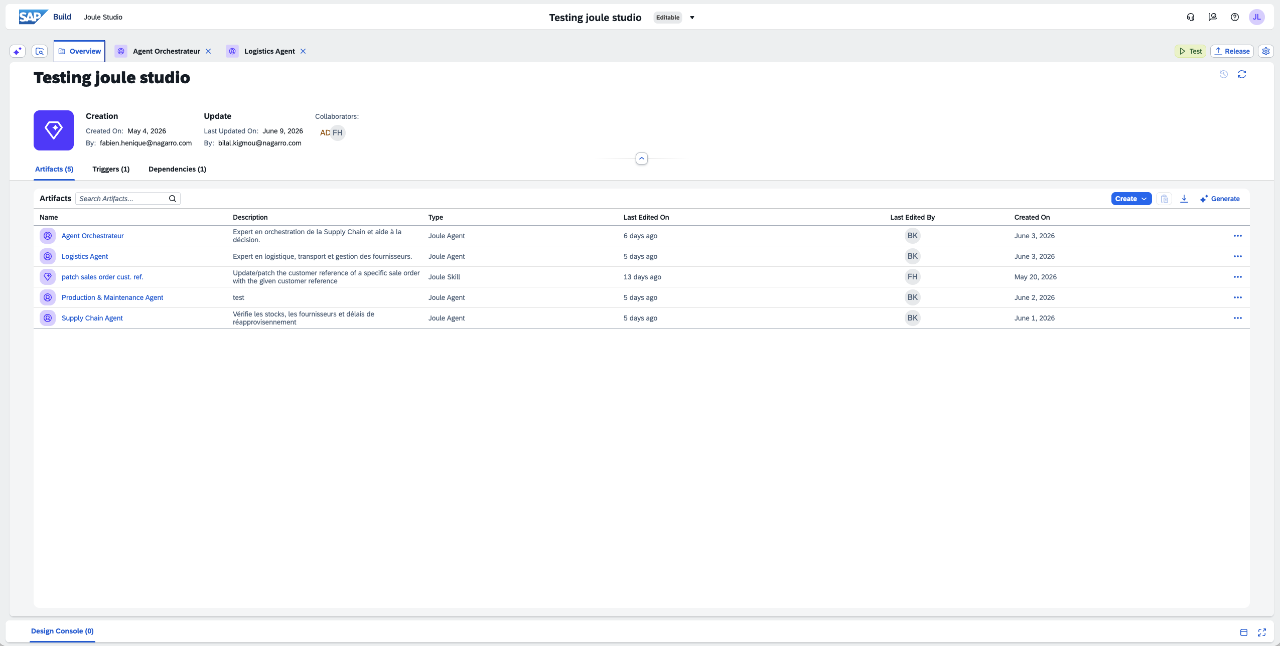 Joule Studio · multi-agent project